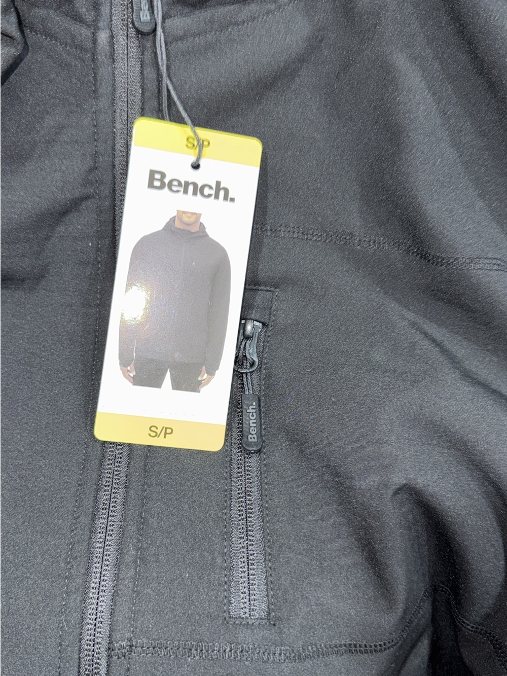 Bench Black Lightweight Zip-Up Shirt Jacket